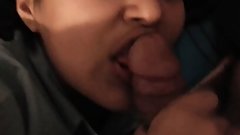 Cute schoolgirl gives BBC blowjob tutorials