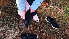 Naked feet and slapping tits