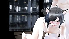 Hentai Uncesnored 3D - Omura threesome hardsex