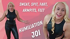 Sweat armpits feet farts humiliation JOI