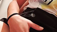 I touch my pussy in the dressing room of Terranova