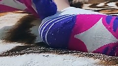 She arrived tired and took off her socks in front of me