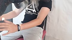 Gorgeous blonde enjoys a new cock