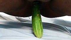 After the death of the father, the mother has sex with cucumber