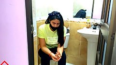 Now One Can't Go To The Bathroom Alone! Because the same security guard who should watch over the shopping center is jus