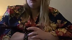 Big Girl Disrobes and Plays with Tits