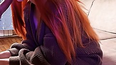 Girl after school sucks cock to her boyfriend pretending to be a nice girl