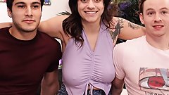 They're literally so excited to fuck. cant stop laughing hottest MMF 3some ever