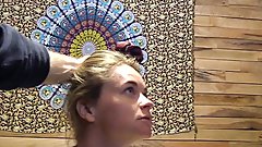 Bound to the bed and spanked