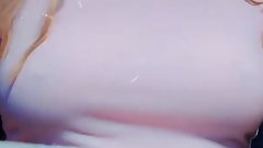 Loyalbabygirl bouncing her big pierced tits