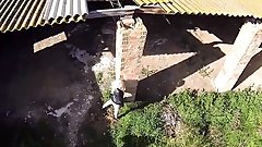 Photo shoot with fuck on a construction site!