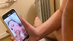 HotWife slut films herself while sucking stranger's cock and licking his ass