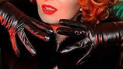 GLOVES fetish - long ASMR video - jerk off for beautiful Pin Up Goddess!