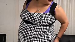 Wife with big belly and thick thighs bent over and fucked