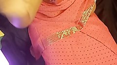 Pink saree seduction by tamil mum