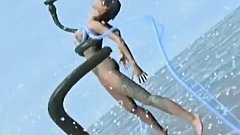 Anime couple fucking on holidays