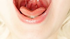 BRACES fetish - ASMR video of eating MUKBANG... food fetish.