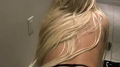 Victoria White gets down and dirty in the hotel bathroom