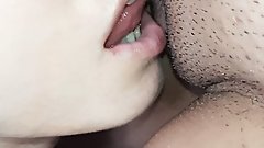 I take turns doing cunnilingus to my pregnant stepsisters - Lesbian-candys