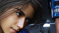 Subject is freed, blown, then milked again by machine, whilst being teased by attendant.