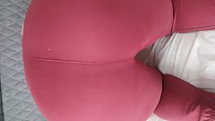 Red tights black bra pleasure