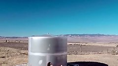 Big titted dykes are having a wonderful lesbian action including scissoring outdoors under the clear blue sky