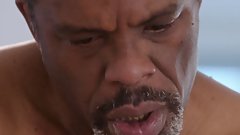 BLACKED Blonde temptress Amber seduces older man