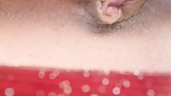 Secretly show my pussy and asshole at public beach