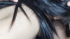 Nude girl sucking cock