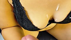 Stepsis What the fuck! Stepsister jerks the cum out of my dick and makes me cum all over her tits.