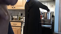RISKY!!! Flashing Huge Dick For Muslim Stepmom