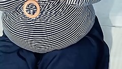 Oil Massage after showing big boobs with hot moaning in hindi during Live Webcam Show