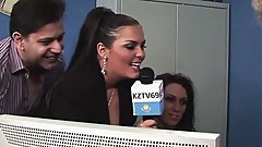 Hot secretary Ciera Sage gets fucked by three horny co-workers in the office room