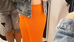 A Sexy Stranger Asked Me to look at her in the fitting Room.