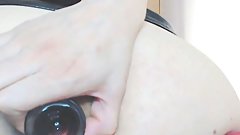 Anal Gape With Shoot Glass