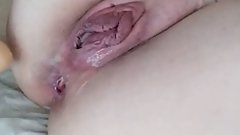 I fuck myself in the ass to orgasm while the pussy is pumped up
