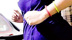 Hot ass Sangeeta gets hotter  on treadmill and starts talking dirty ( Hindi audio)