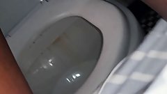 Disgusting stupid pussy spilled pee rain too soon